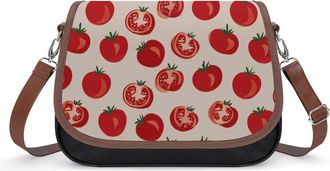 Generic Tomato Small Womens Crossbody Bags Shoulder Handbag with Adjustable Strap for Travel