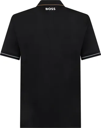HUGO BOSS Mens Polo Shirt Black Piqu&eacute; Cotton T-shirts And Polos