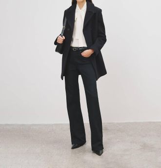 Nili Lotan Cash Peacoat In Black