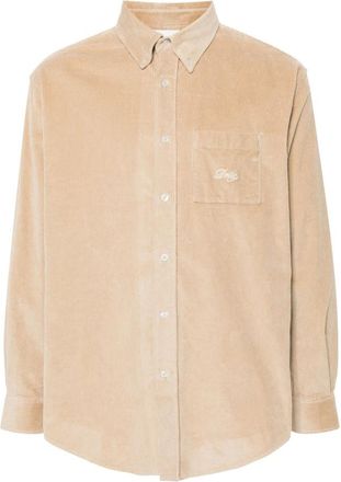 Dr&ocirc;le de Monsieur Corduroy Shirt - Heren - Casual Overhemden - Beige - XL - Overhemden