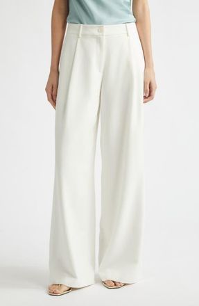 Toccin Solara Pleat Front Wide Leg Pants in Optic at Nordstrom, Size 00
