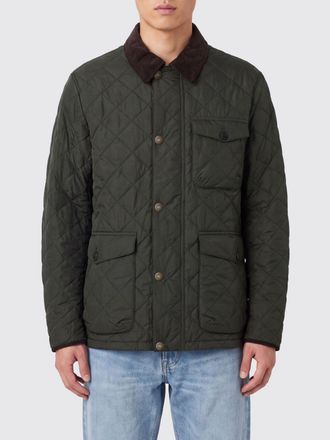 Barbour Hornby Quilted Polyester Jacket with Velvet Collar