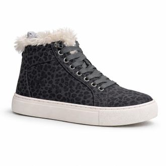 Corkys Footwear Womens Templin High Top Sneakers In Grey Leopard