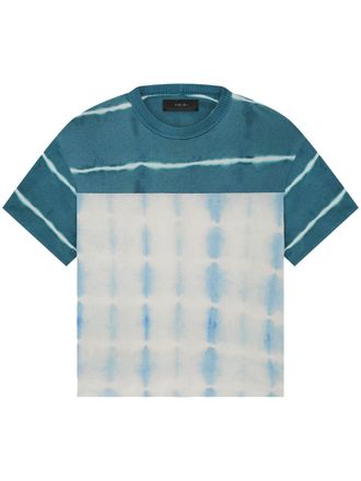 Amiri Felpa con fantasia tie-dye - Blu