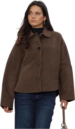Knit-ted Jassen, Dames, Bruin, XL, Wol, Flyn Jas