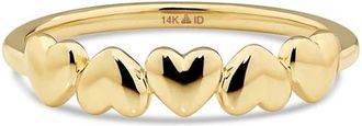 Devata Sweet Heart Ring in 14K Gold, 4mm in Yellow Gold at Nordstrom, Size 6