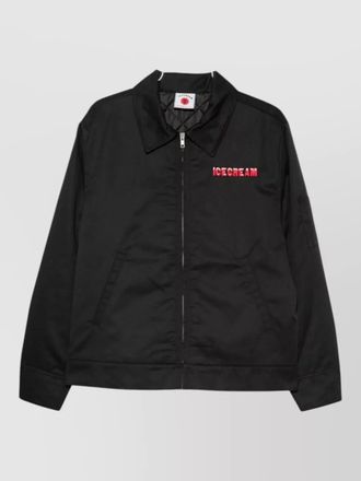 Icecream logo zip blouson jacket long sleeves