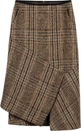 Luisa Cerano Rok - Dames - Midirokken - Veelkleurig - L - Wol - Rokken