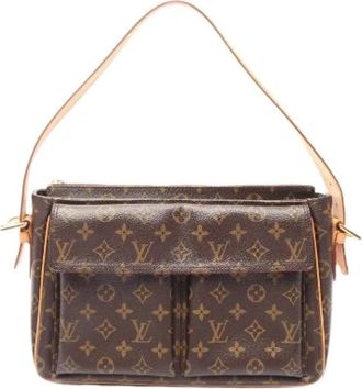 Louis Vuitton Pre-owned Vivasite Monogram Schoudertas - Dames - Vintage Schoudertas - Bruin - ONE Size - Leer - Vintage