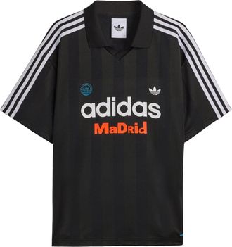 adidas x Bad Bunny DtMF Tour Merch Madrid Relaxed Jersey Asia Sizing T-Shirt Black LH0436