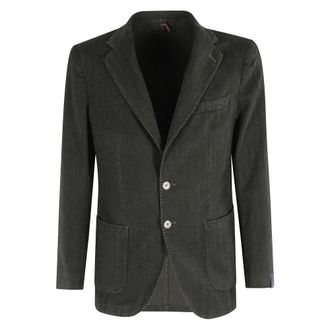 Santaniello Jassen, Heren, Groen, 3Xl, Zachte Cashmere Jas met een Vleugje Grijs
