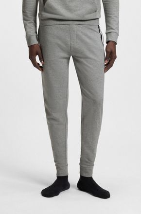 HUGO BOSS Sweathose BOSS Authentic Pan, Herren, Gr. XXL (56), N-Gr, grau, Sweatware, Obermaterial: 100% Baumwolle, unifarben mit Farbeinsatz, regular fit lang, 