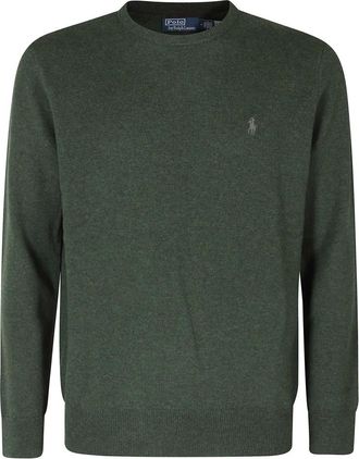 Polo Ralph Lauren Maglione Girocollo a Maniche Lunghe - - Knitwear - Uomo - Verde - L
