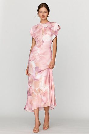 BHLDN Flutter-Sleeve Maxi Dress