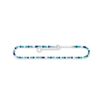 Thomas Sabo Thomas Sabo Fu&szlig;kette mit blauen Steinen mehrfarbig AK0039-775-7-L27V