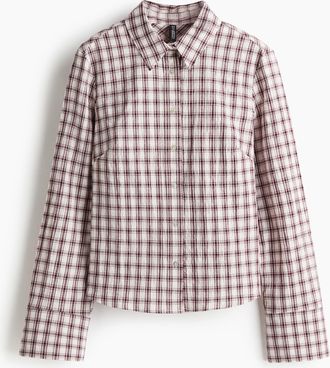 H&M Hemdbluse aus Popeline - White