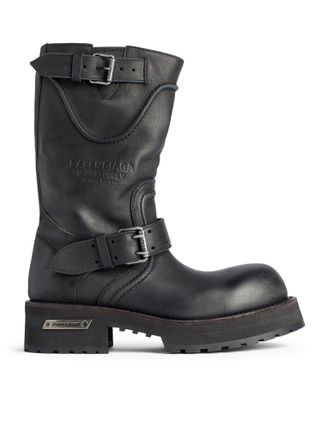 Balenciaga VENOM WORN-OUT LEATHER BOOTS - Balenciaga - Man