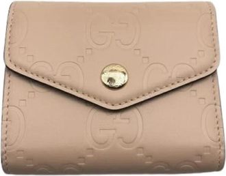 Gucci Pre-owned Portemonnee (drievoudig) - Dames - Vintage Accessoires - Beige - ONE Size - Vintage