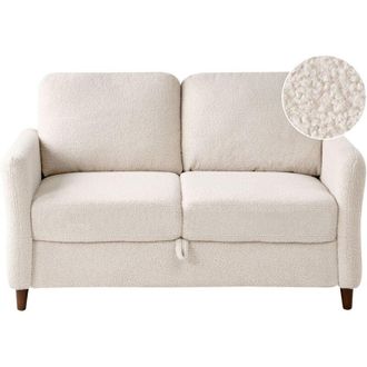 Beliani Sofa 2 Seater MARE Boucle Beige