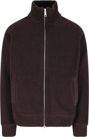 Carhartt Work in Progress Brown Banley Padded High-Neck Wool-Blend Jacket
