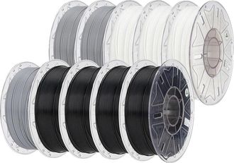 OEM Filamento Pla Para Impresoras 3d, Impresi&oacute;n De Alta Velocidad, Reconocimiento Autom&aacute;tico De Color, 4 Negros, 3 Blancos, 3 Grises