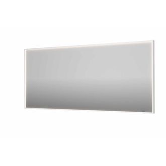 Bernacchini SP19 spiegel - 180x4x80cm rechthoek in stalen kader incl dir LED - verwarming - color changing - dimbaar en schakelaar - mat wit