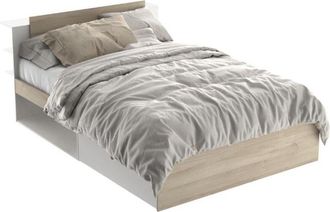 Demeyere Calicosy - Cama de 140x190/200 cm con 2 cajones y 2 estantes - L144,7 cm