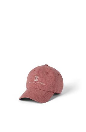 Brunello Cucinelli Baseball cap with embroidery in Coral at Nordstrom, Size Xx-Large