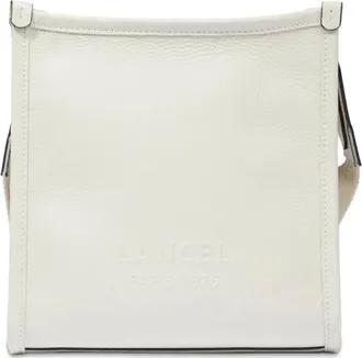 Lancel Jour crossbody bag - women - Grained Leather/Cotton - OS - White