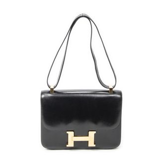 Herm&egrave;s Pre-owned Womens Vintage Constance 23 Shoulder Bag - Black - One Size