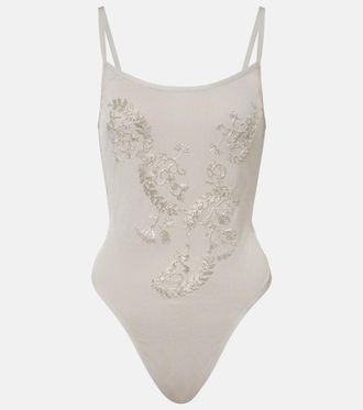 Jacques Wei Beaded bodysuit