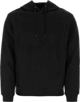 A.P.C. Logo Geborduurde Hoodie - Heren - Hoodies - Zwart - S - Katoen - Hoodies & sweatvesten