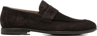 Alberto Gozzi Brown Smooth Leather Interior Suede Flats