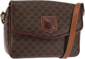 Celine Pre-owned Vintage Leren Crossbodytas - Dames - Vintage Schoudertas - Bruin - ONE Size - Leer - Vintage