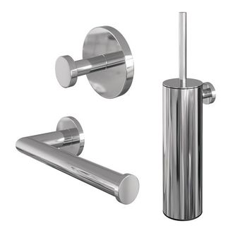 Marcel Breuer Chrome Edition Toilet Accessoireset - 3-delig - chroom
