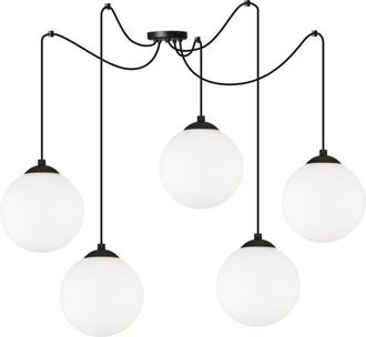 OEM L&aacute;mpara De Techo Colgante Spider Ball Negra Led 15cm