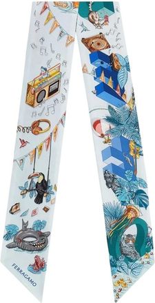 Ferragamo Accessoires, Dames, Veelkleurig, ONE Size, Jungle Party Mini Bandeau