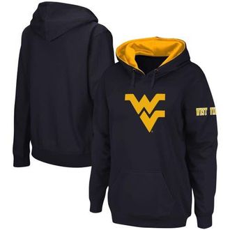 Stadium Athletic Womens Navy West Virginia Mountaineers Team Big Logo Pullover Hoodie at Nordstrom, Size Medium