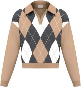 Marella Truien & Vesten, Dames, Beige, L, V-hals Breiwerk