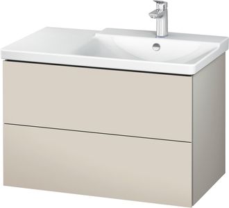 Duravit Duravit L-cube Mueble De Pared De 820mm De Ancho, Profundidad 481, 2 Cajones, Cabe p3 Comfort Art&iacute;culo 233485, Derecho De Cuenca, Color: Decoraci&oacute;n To