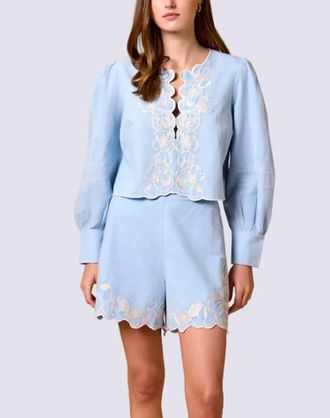 Cleobella Mangon Blouse In Blue