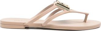 Dolce & Gabbana Sandali con logo - Toni neutri