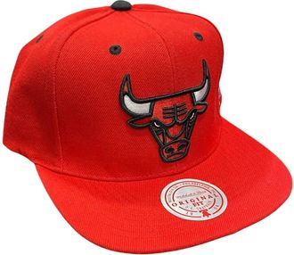 Mitchell & Ness Mens Nba The Champs Hwc Chicago Bulls Snapback Hat In Red