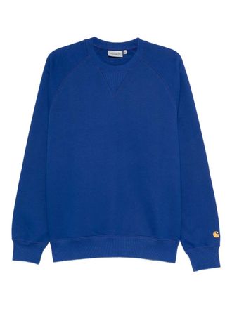 Carhartt Work in Progress raglan-sleeve crew-neck sweatshirt - men - Polyester/Cotton - S - Blue