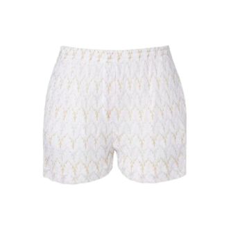 Missoni Shorts de Encaje Zigzag - Shorts - Mujer - Blanco - S
