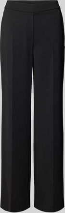Marc Cain Straight Leg Stoffhose mit elastischem Bund in Black, Größe 34
