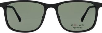 Polar PL 463 with Clip-On Polarized 76 Mens Sunglasses Black Size 55