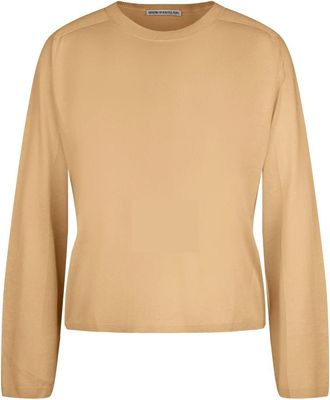 Drykorn Kimona 10 Pullover - Heren - Ronde hals truien - Oranje - S - Katoen - Truien & Vesten