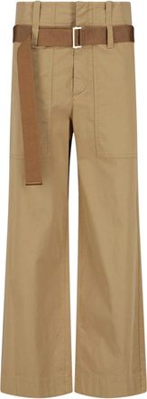 Seafarer Brown Wide Leg Cotton Pants