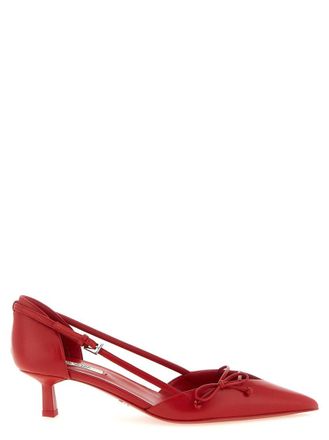 Prada Red Slingback Pumps